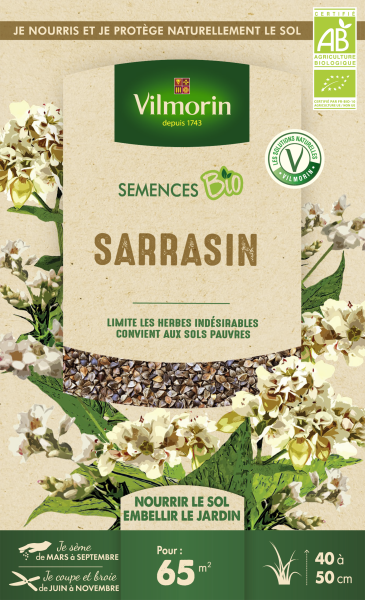 Engrais verts - Engrais vert Sarrasin - BIO - Grand Modèle - PACKAGING_RECTO